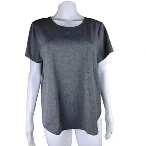 All In Motion XL Athletic Heather Grey Activewear Sporty Short Sleeve Top